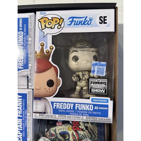 Freddy Funko Fundays Box as Pinocchio LE550, Shipwreck, Captain Franny And Soda - Picture 4 of 7
